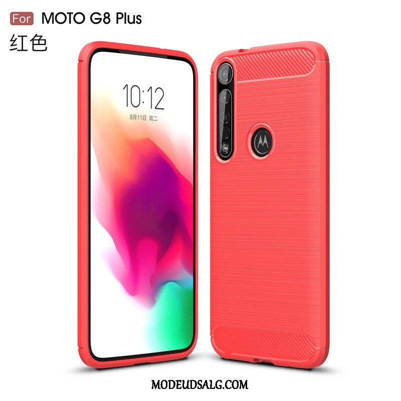 Moto G8 Plus Etui Skridsikre Silke Beskyttelse Cover Blød