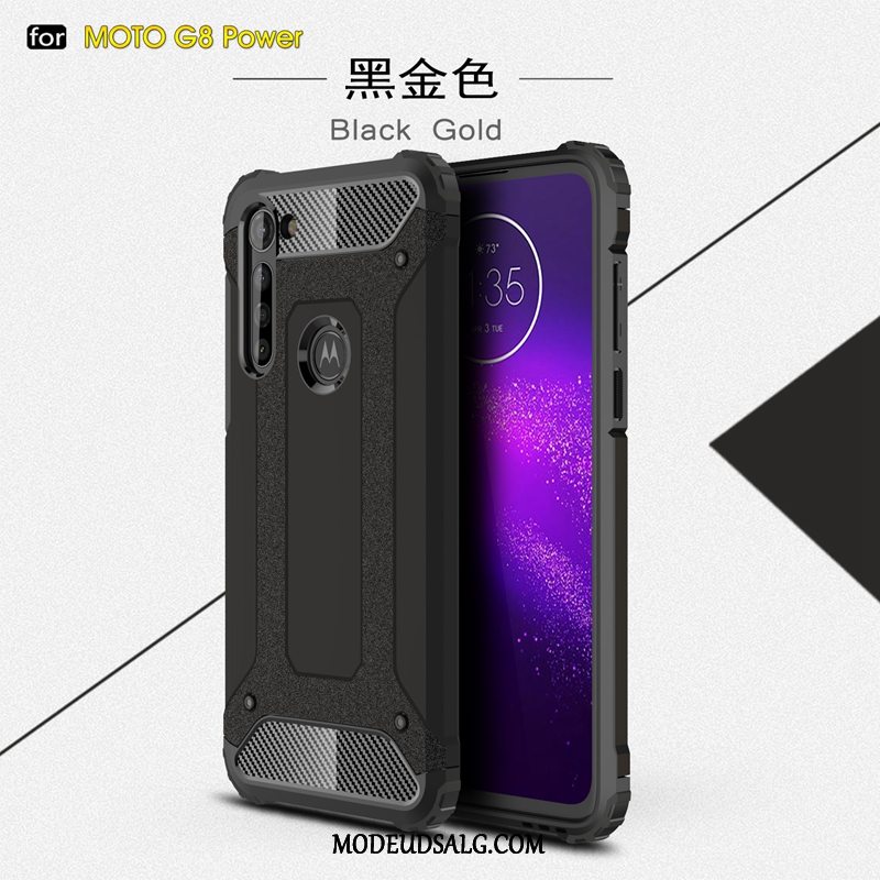 Moto G8 Power Etui Blå Cover Alt Inklusive Ny Hård