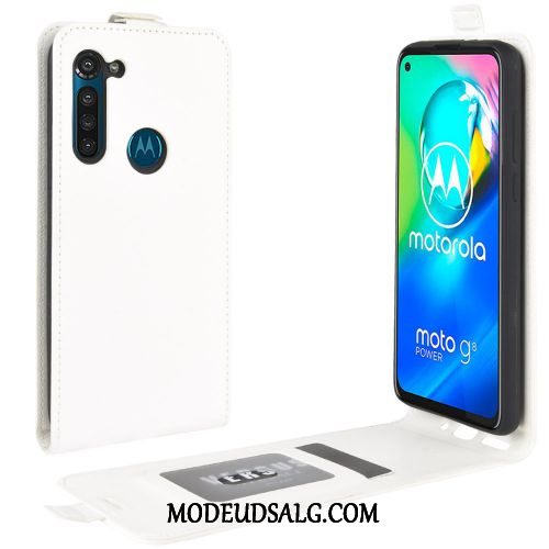 Moto G8 Power Etui / Cover Trend Lædertaske Support Sort