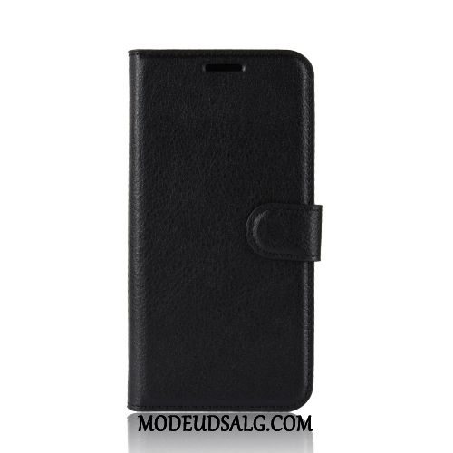 Moto G8 Power Etui Kort Business Anti-fald Folio Litchi