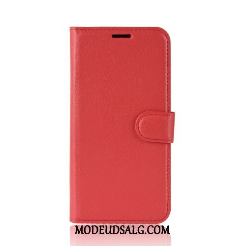 Moto G8 Power Etui Kort Business Anti-fald Folio Litchi