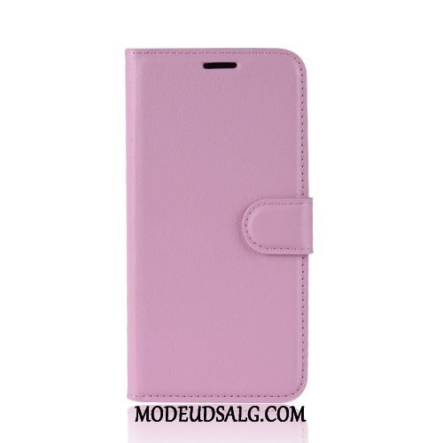 Moto G8 Power Etui Kort Business Anti-fald Folio Litchi