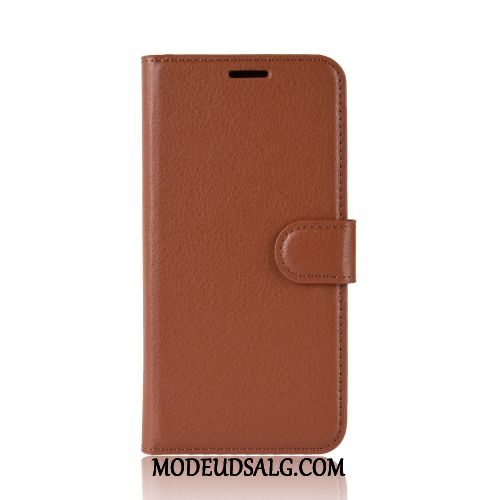 Moto G8 Power Etui Kort Business Anti-fald Folio Litchi