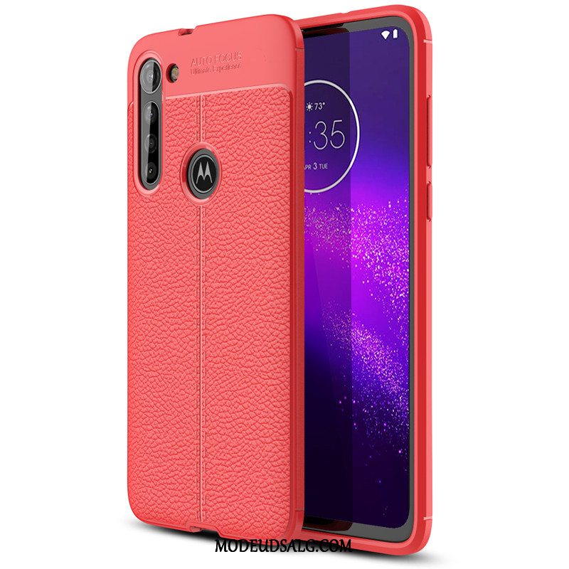 Moto G8 Power Etui Rød Silikone Alt Inklusive Cover Mønster