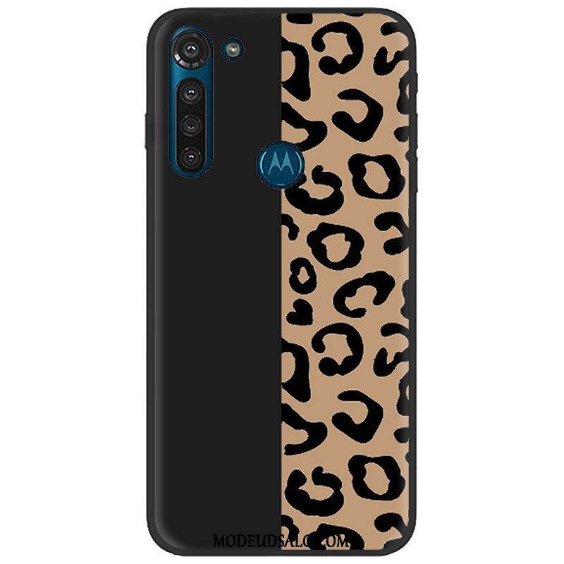 Moto G8 Power Etui Sort Malet Nubuck Pu Blød