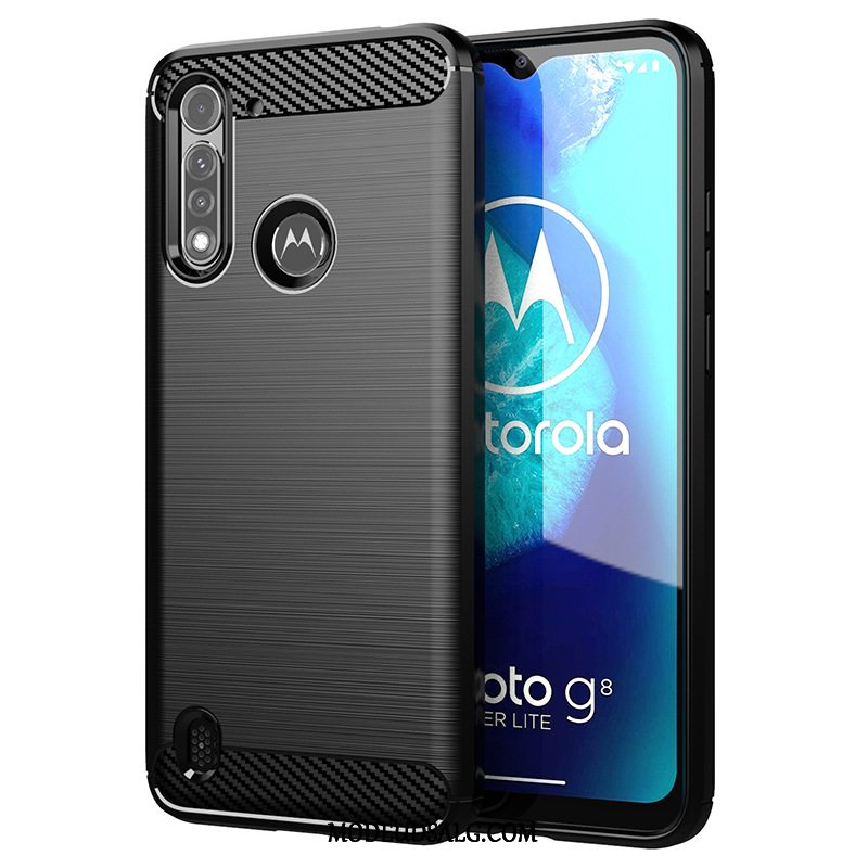 Moto G8 Power Lite Etui / Cover Sort Tynd Blød