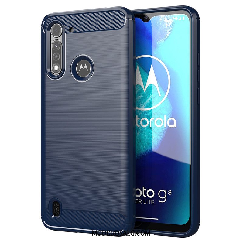 Moto G8 Power Lite Etui / Cover Sort Tynd Blød