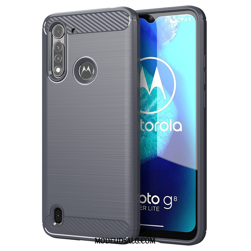 Moto G8 Power Lite Etui / Cover Sort Tynd Blød