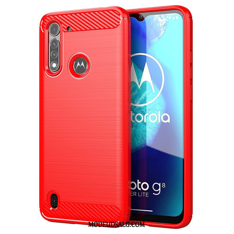 Moto G8 Power Lite Etui / Cover Sort Tynd Blød