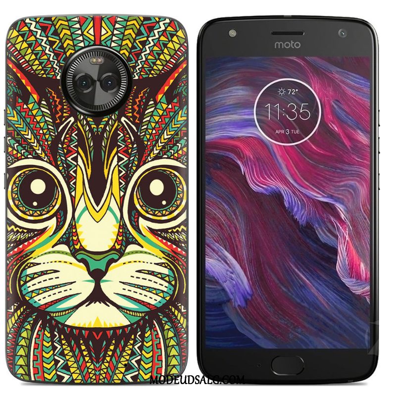 Moto X4 Etui Cover Farve Af Personlighed Anti-fald Malet