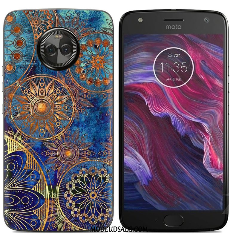 Moto X4 Etui Cover Farve Af Personlighed Anti-fald Malet