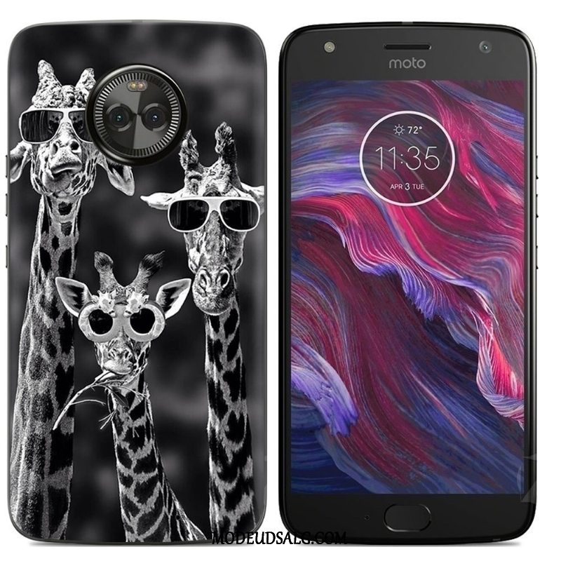 Moto X4 Etui Cover Farve Af Personlighed Anti-fald Malet