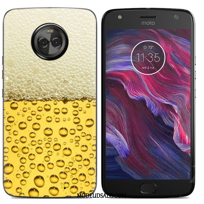 Moto X4 Etui Cover Farve Af Personlighed Anti-fald Malet