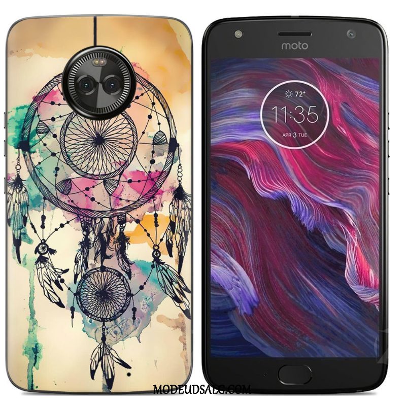 Moto X4 Etui Cover Farve Af Personlighed Anti-fald Malet