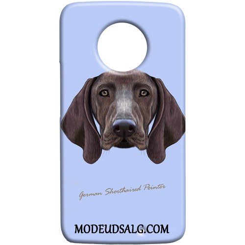 Moto X4 Etui Cover Lille Sektion Nubuck Hund Af Personlighed