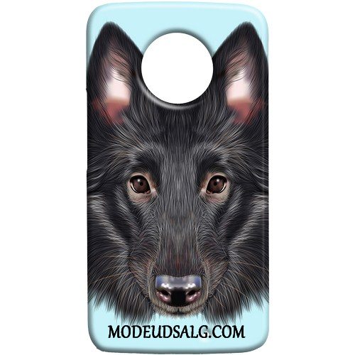 Moto X4 Etui Cover Lille Sektion Nubuck Hund Af Personlighed