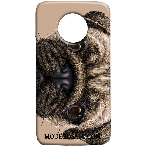 Moto X4 Etui Cover Lille Sektion Nubuck Hund Af Personlighed