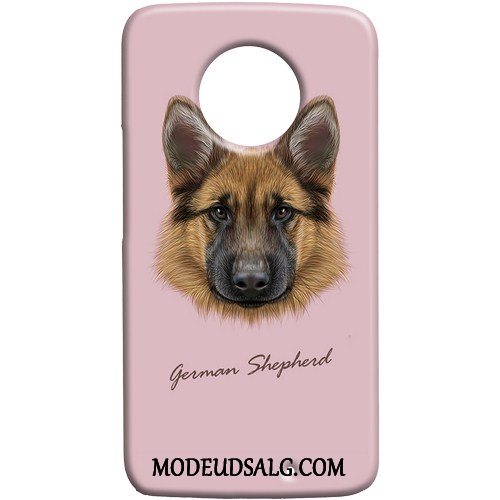 Moto X4 Etui Cover Lille Sektion Nubuck Hund Af Personlighed