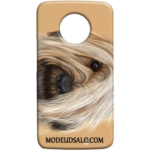 Moto X4 Etui Cover Lille Sektion Nubuck Hund Af Personlighed