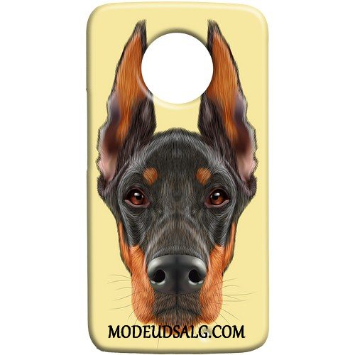 Moto X4 Etui Cover Lille Sektion Nubuck Hund Af Personlighed