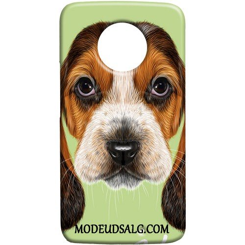 Moto X4 Etui Cover Lille Sektion Nubuck Hund Af Personlighed