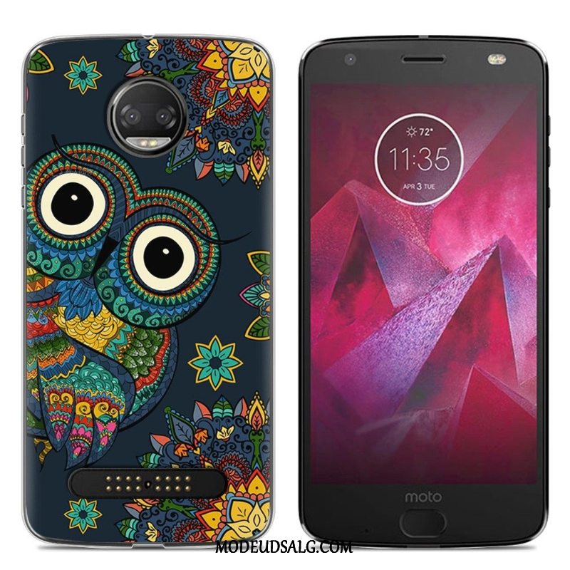 Moto Z2 Force Edition Etui / Cover Gennemsigtig Kreativ Stor Lyserød