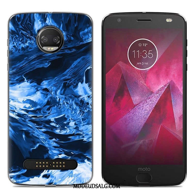 Moto Z2 Force Edition Etui / Cover Gennemsigtig Kreativ Stor Lyserød