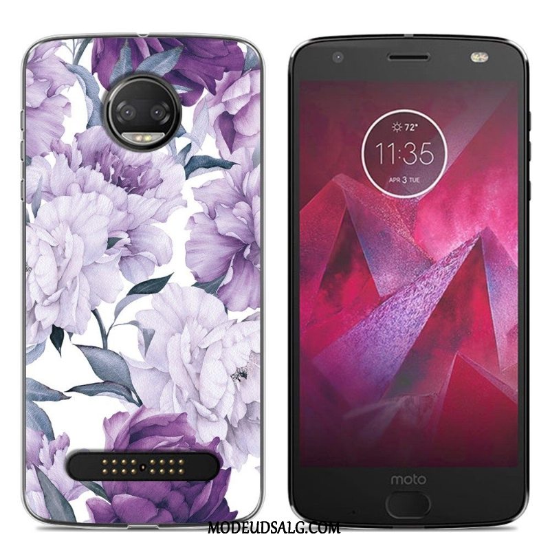 Moto Z2 Force Edition Etui / Cover Gennemsigtig Kreativ Stor Lyserød