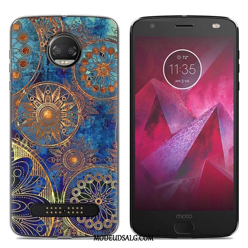 Moto Z2 Force Edition Etui / Cover Gennemsigtig Kreativ Stor Lyserød