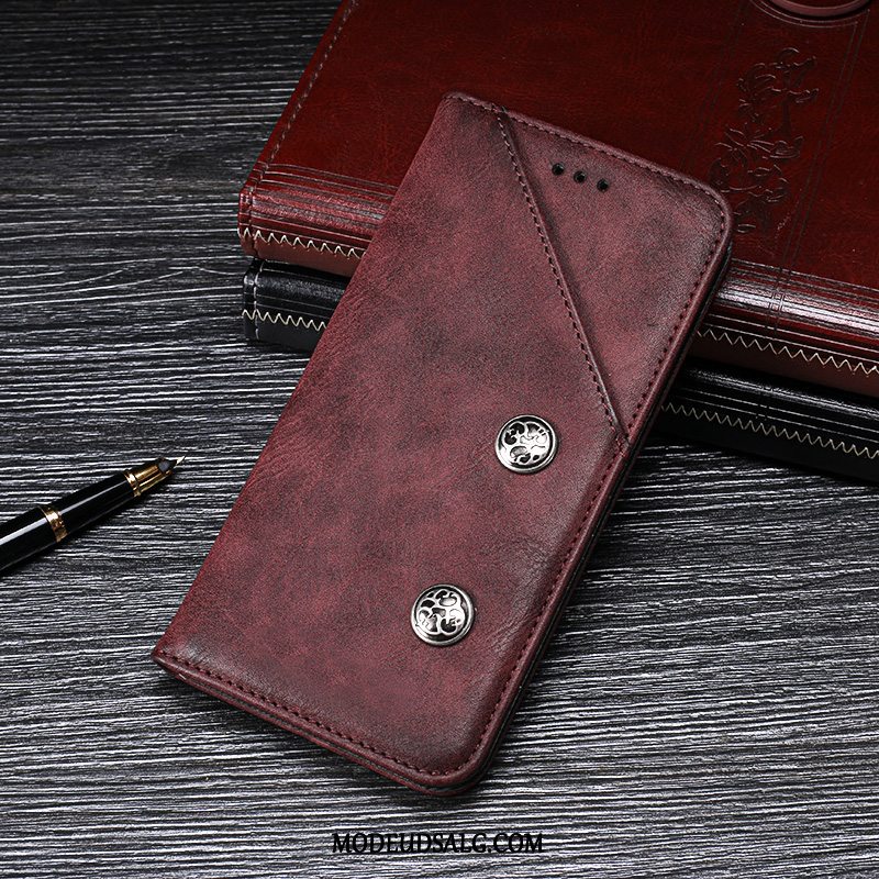 Moto Z2 Force Edition Etui / Cover Lædertaske Anti-fald