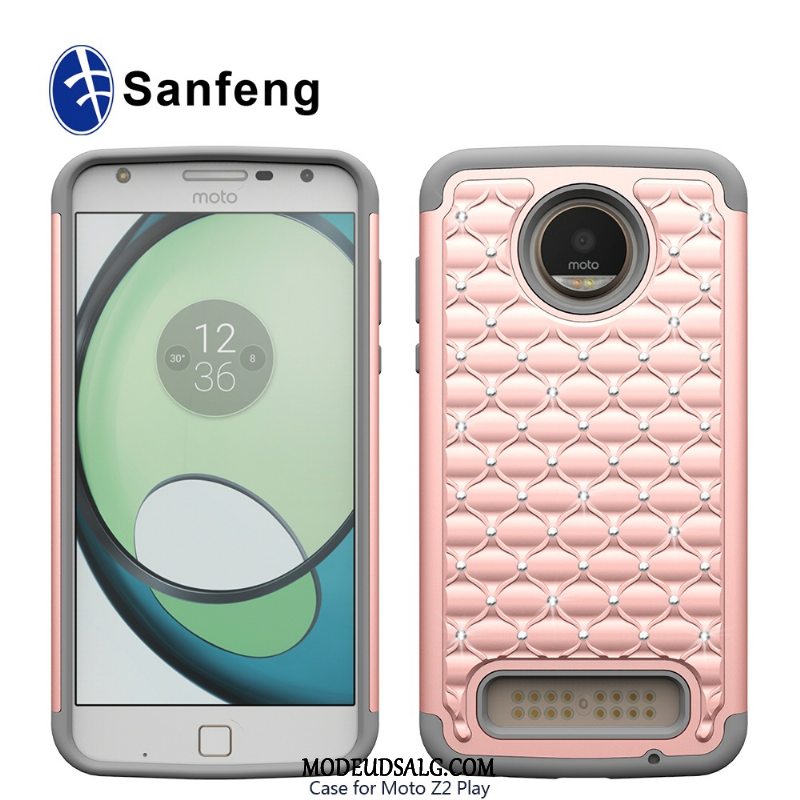 Moto Z2 Play Etui Beskyttelse Cover Silikone Strass Varm