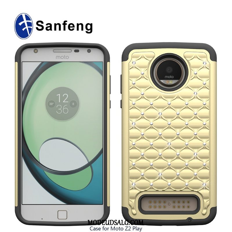 Moto Z2 Play Etui Beskyttelse Cover Silikone Strass Varm