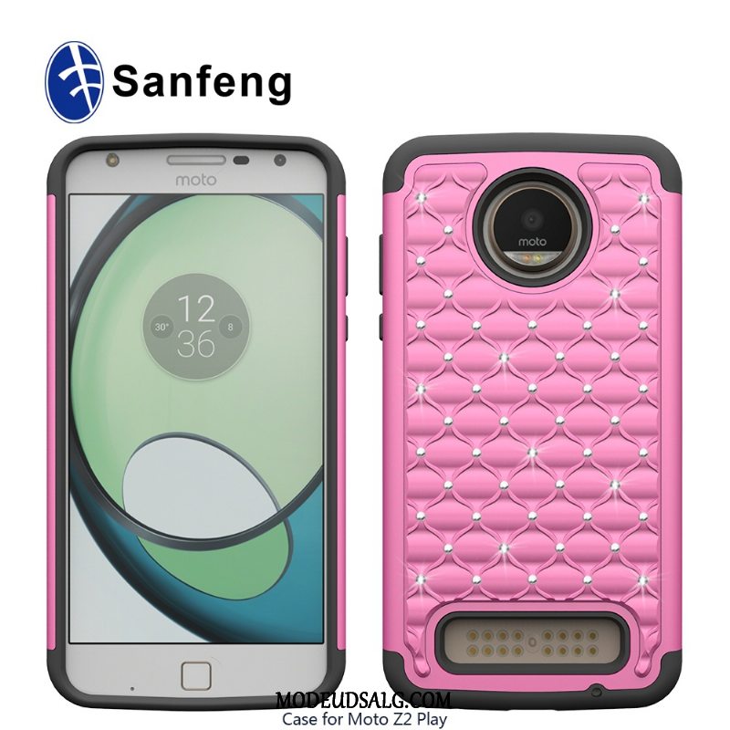 Moto Z2 Play Etui Beskyttelse Cover Silikone Strass Varm