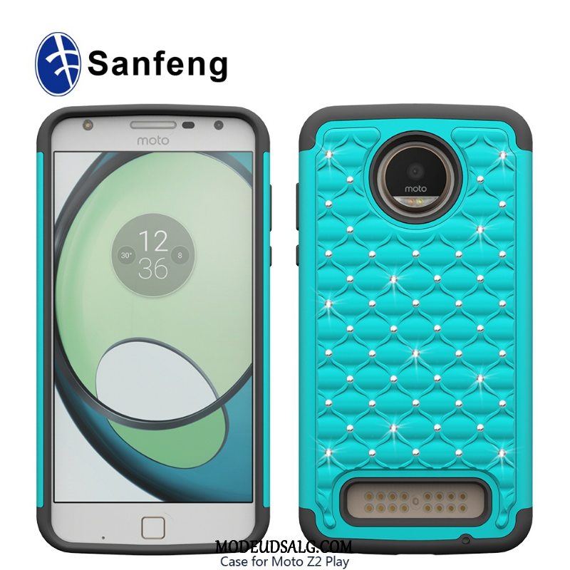 Moto Z2 Play Etui Beskyttelse Cover Silikone Strass Varm