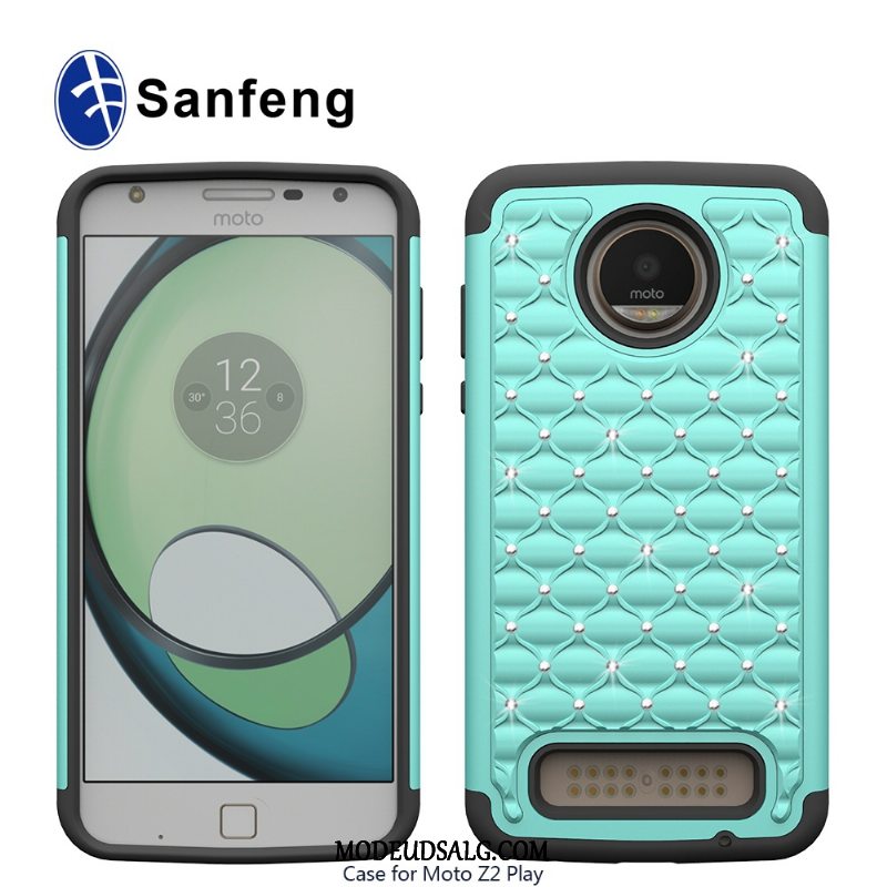 Moto Z2 Play Etui Beskyttelse Cover Silikone Strass Varm