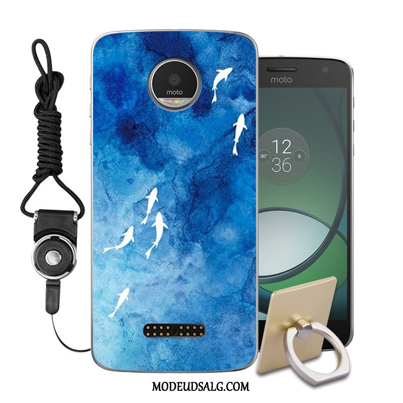 Moto Z2 Play Etui / Cover Anti-fald Malet Gul Blød