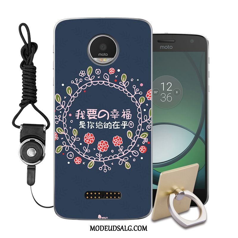 Moto Z2 Play Etui / Cover Anti-fald Malet Gul Blød