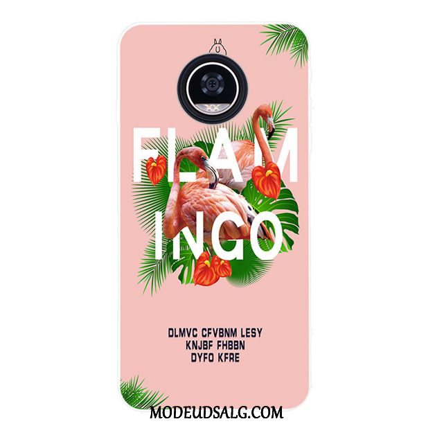 Moto Z2 Play Etui / Cover Blød Gul Blomster Tilpas Mode