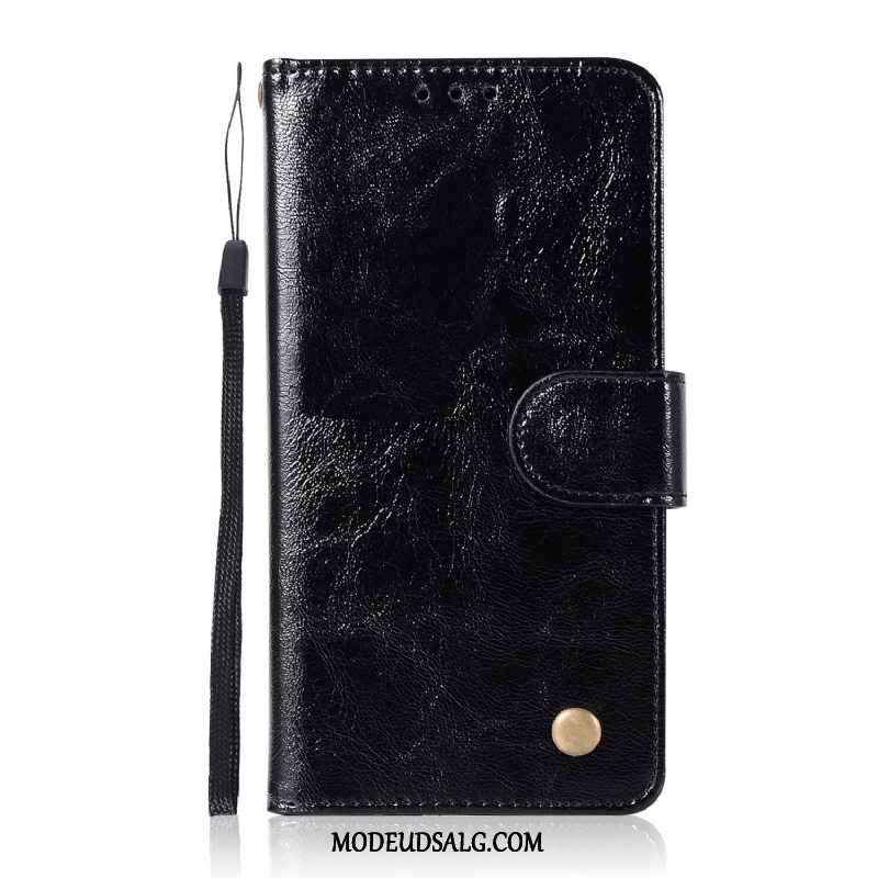 Moto Z2 Play Etui / Cover Gul Lædertaske Solid Farve Guld Vintage