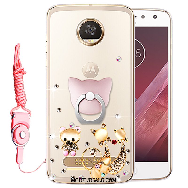 Moto Z2 Play Etui Cover Strass Gennemsigtig Beskyttelse