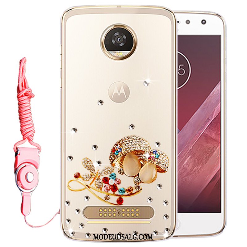 Moto Z2 Play Etui Cover Strass Gennemsigtig Beskyttelse