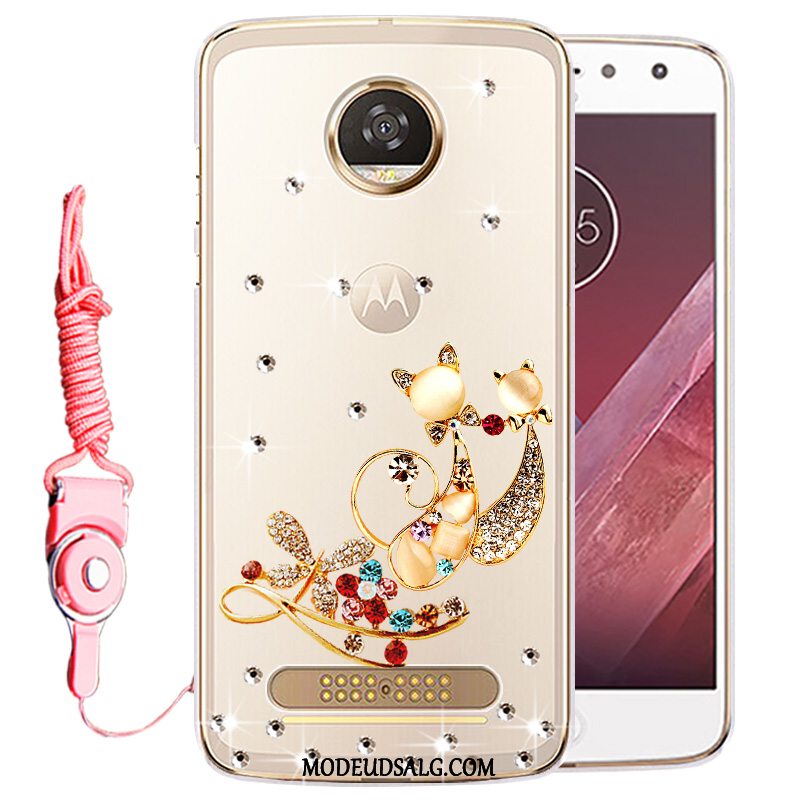 Moto Z2 Play Etui Cover Strass Gennemsigtig Beskyttelse