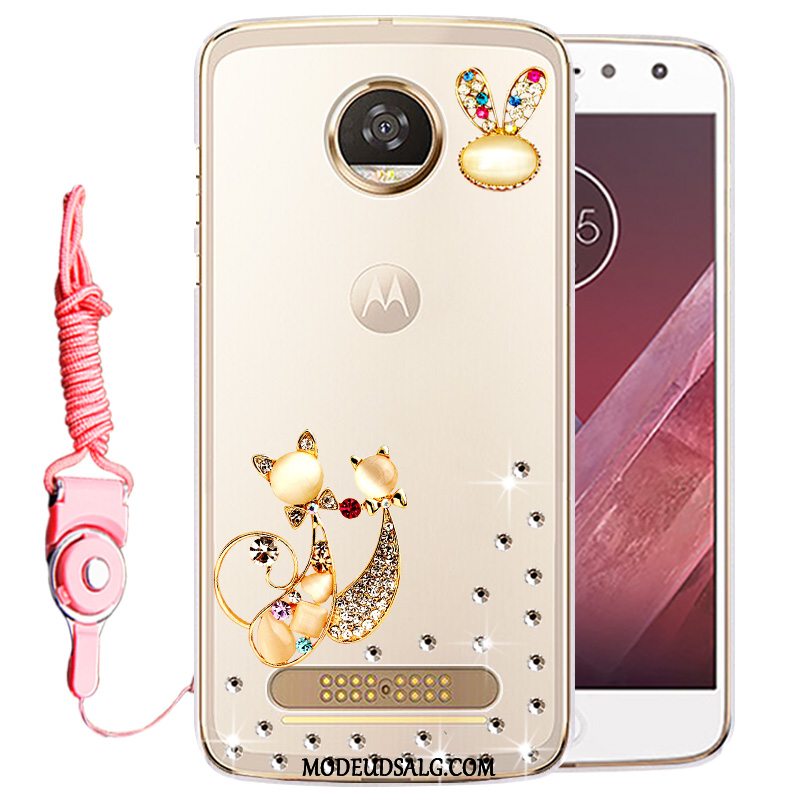 Moto Z2 Play Etui Cover Strass Gennemsigtig Beskyttelse