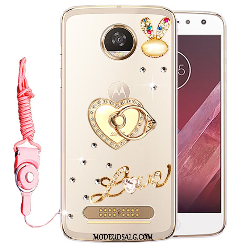 Moto Z2 Play Etui Cover Strass Gennemsigtig Beskyttelse