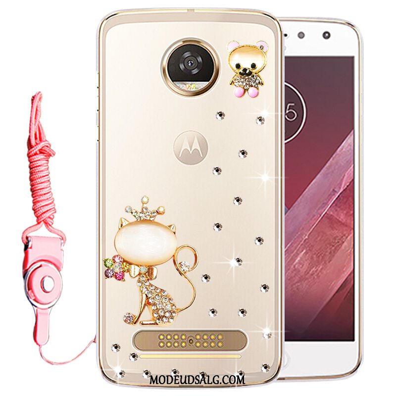 Moto Z2 Play Etui Cover Strass Gennemsigtig Beskyttelse