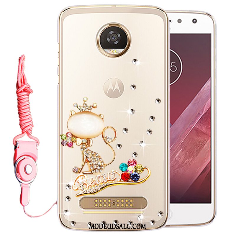 Moto Z2 Play Etui Cover Strass Gennemsigtig Beskyttelse