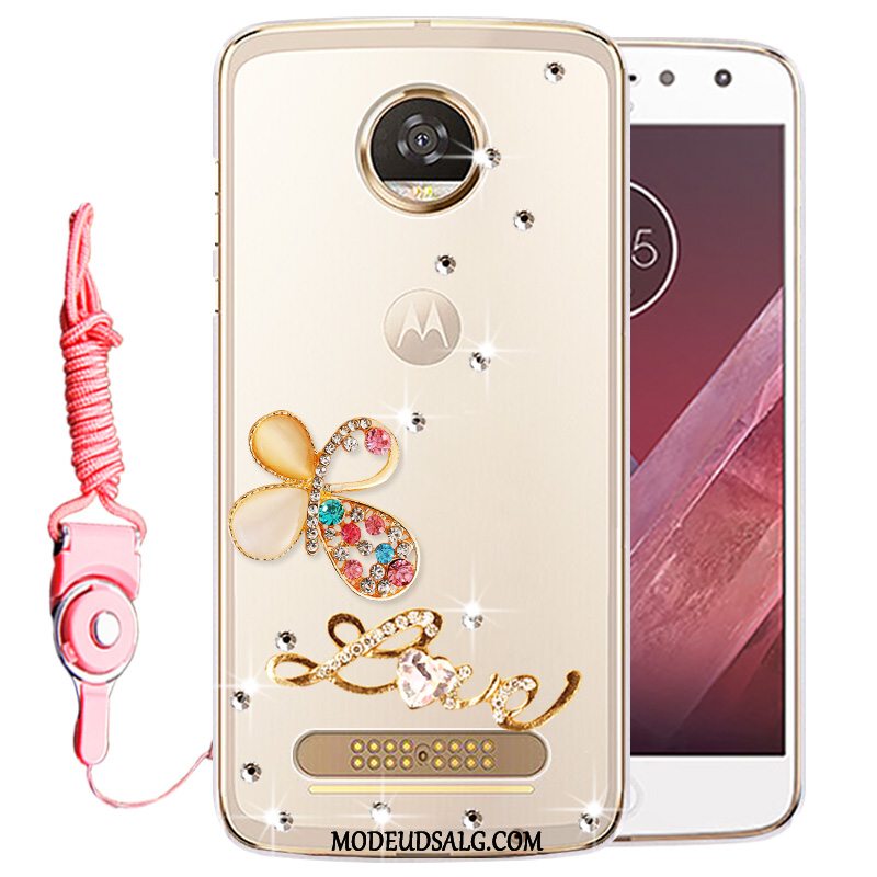 Moto Z2 Play Etui Cover Strass Gennemsigtig Beskyttelse