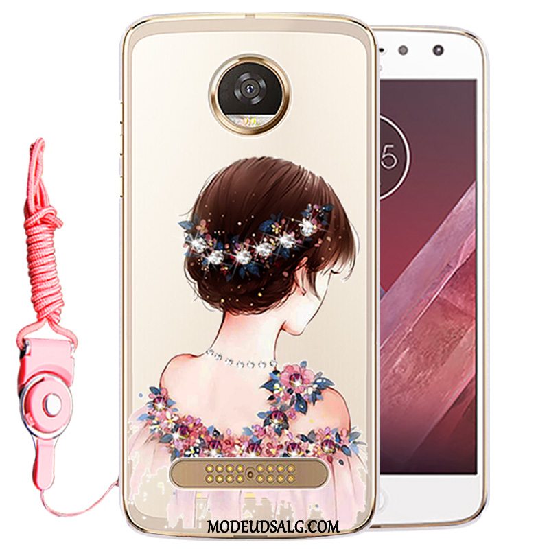 Moto Z2 Play Etui Cover Strass Gennemsigtig Beskyttelse