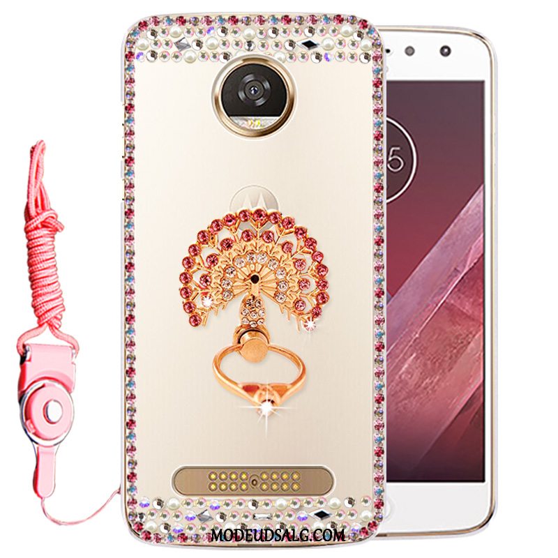 Moto Z2 Play Etui Cover Strass Gennemsigtig Beskyttelse