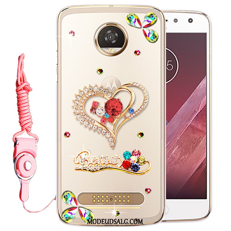 Moto Z2 Play Etui Cover Strass Gennemsigtig Beskyttelse